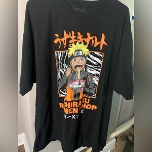 Men’s 3XL Vintage Noodle Naruto Black T-shirt. NWOT